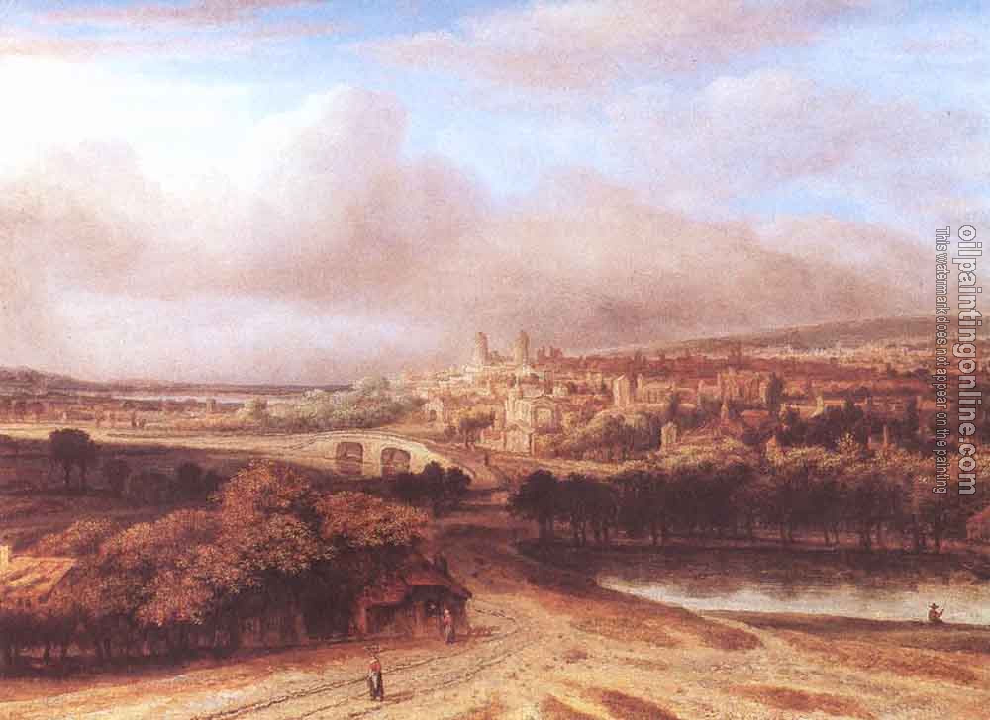 Philips Koninck - Village On A Hill